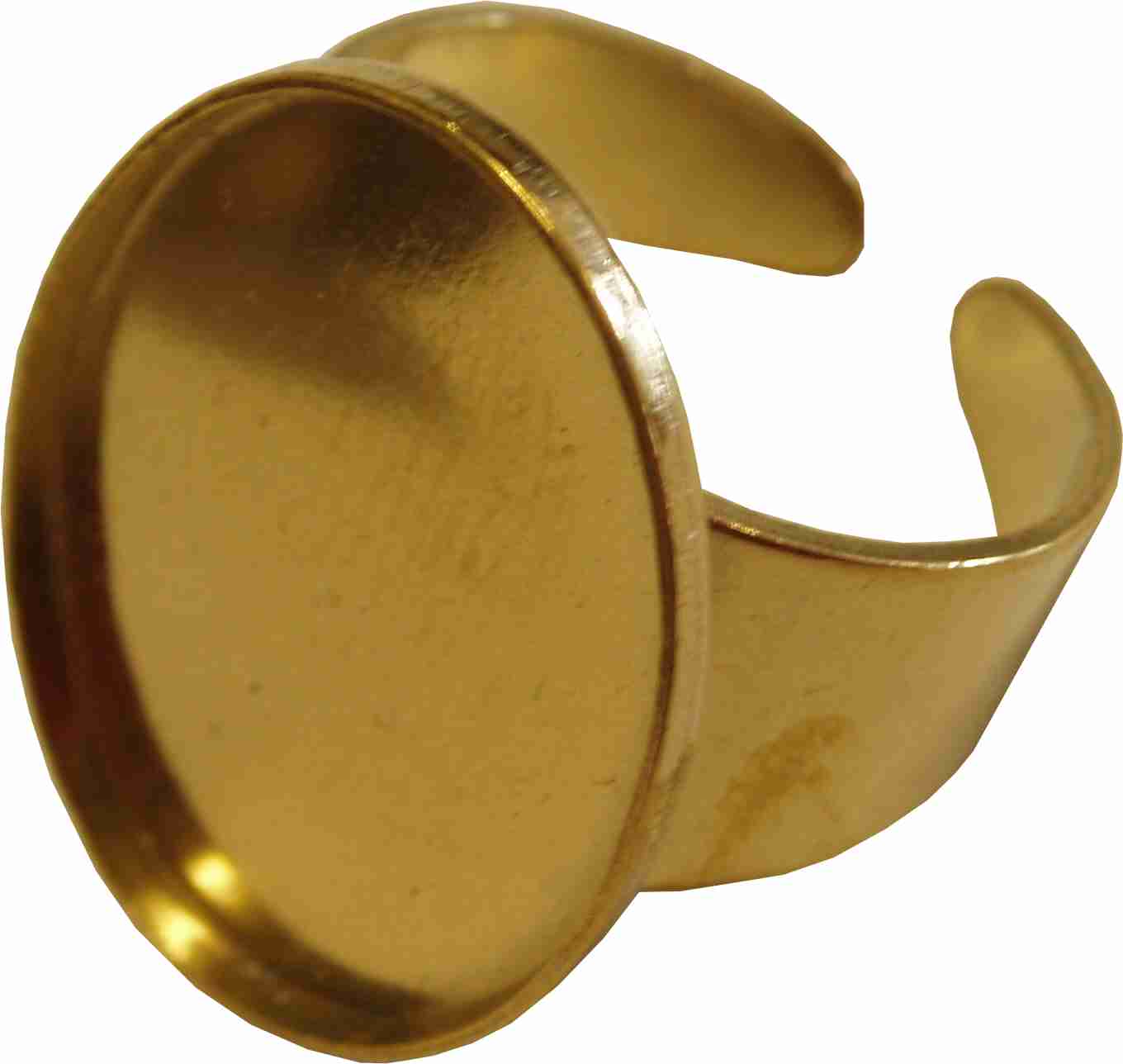 Base metal ring 25x18 oval setting